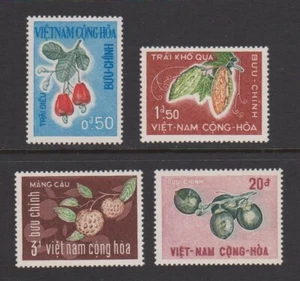 1967 Vietnam Stamps Trái Khổ Qua, Điều, Mãng Cầu, Cao Scott # 301-304 MNH - Picture 1 of 1