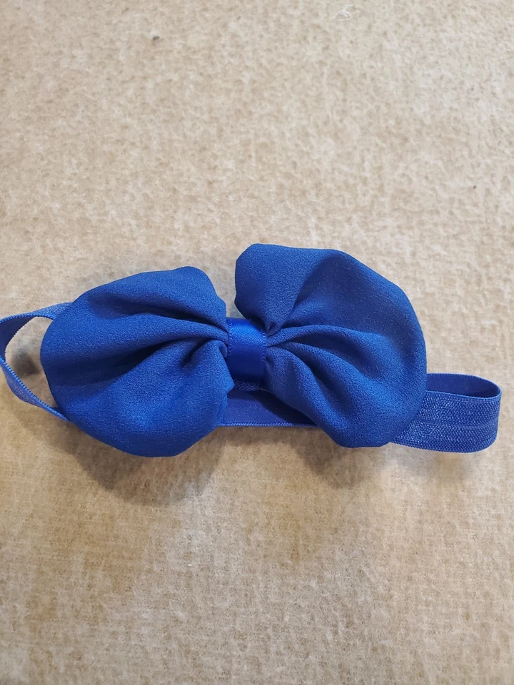 1-pack Kids Girl Baby Headband Toddler Hair Bow Elastic Hair Band Satin Headwear - Image 1 of 4