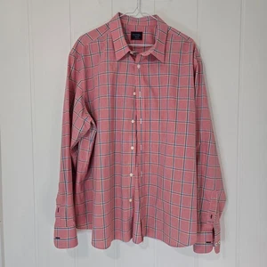 UNTUCKit Long Sleeve Button Up Shirt Red Plaid Business Casual Size XXL - Picture 1 of 8
