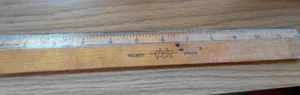 Vintage Holzlineale 12 Zoll Kanadisches Museum für Eisenbahngeschichte - Bild 1 von 3