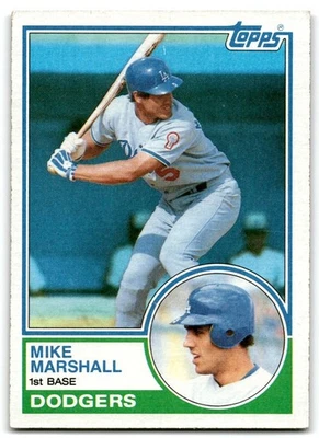 1983 Topps Mike Marshall Los Angeles Dodgers #324 - Image 1 of 2