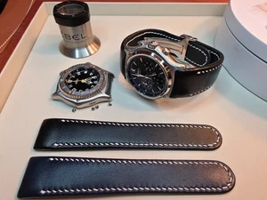 Ebel 3524CH Cordovan leather replacement straps 1911 Senior Chrono, Discovery - Picture 1 of 13