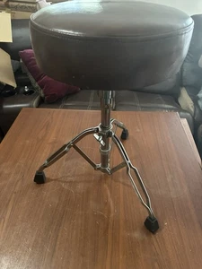Vintage 1980s Tama Titan Brown Padded Drum Throne - Bild 1 von 11