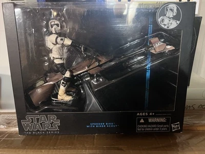 Star Wars The Black Series BICICLETA SPEEDER CON BIKER SCOUT 6" Figura Hasbro 2013 NUEVO Foto 1 de 4