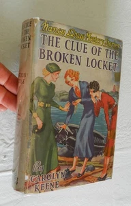 1934 Der Hinweis auf das zerbrochene Medaillon von Carolyn Keene, NANCY DREW HBw/dj 1./Früh - Bild 1 von 12