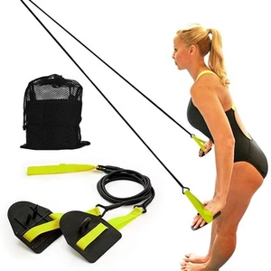 Dryland Powercord with Paddles,Swimming Arm Strength Trainer, Professional Fr... - Bild 1 von 6