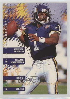 1995 Fleer Shell FACT Warren Moon #83 HOF - Image 1 of 2