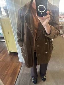 Resort Report Brown Cord Jacket Coat 14 Excellent Condition - Picture 1 of 12