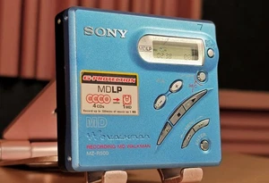 Grabadora Walkman MiniDisc MDLP Sony MZ-R500 Excelente Estado ~ Completa en Caja - Imagen 1 de 5