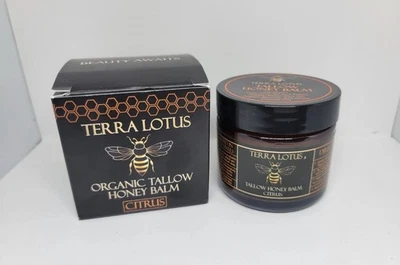 TERRA LOTUS ORGÁNICO SEBO MIEL BÁLSAMO CÍTRICO 2 OZ. Foto 1 de 4