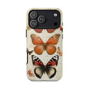 Phone Ink Case for iPhone / Galaxy / Pixel – Vintage Butterfly Collage Scrap - Picture 1 of 257