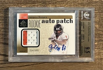 2011 SP Authentic Auto Jersey/699 Jacquizz Rodgers Rookie RC BGS 9.5 Gem Mint 💎 - Image 1 of 2