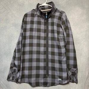 Under Armour Mtn Jacket Performance Buffalo Plaid Semi Fitted Gorpcore Snowboard - Picture 1 of 11