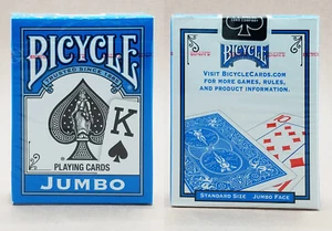 Light Blue Bicycle Jumbo Index 1-Deck of Playing Cards - Rider Back Poker Size - Picture 1 of 1