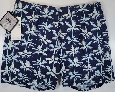 Joe Marlin Mens XXL Swim Trunks Suit Bathing Hawaiian Palm Trees Pattern New   - Image 1 of 4