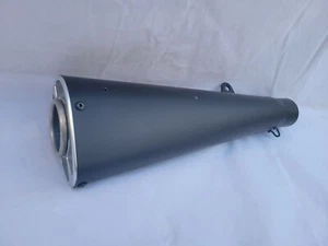 " NEW" Single Alien Head Slip On System for Suzuki Kawasaki BMW - Black - Picture 1 of 3