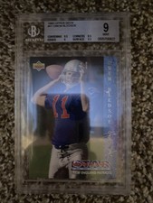 1993 upper deck Drew Bledsoe # 11 graded BGS 9 Mint
