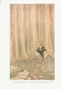 The Frog Prince - by Arthur Rackham - Vintage Print - Picture 1 of 1