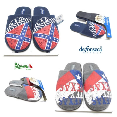 DE FONSECA OFFERTA DEFONSECA 39/40 41/42 Ciabatte pantofole uomo invernali ROMA M 437