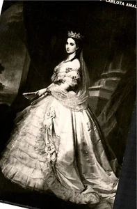 Postcard RPPC Carlota Amalia Mexico Austria Empress Crown Gown [ej] - Picture 1 of 2