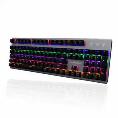 MAXTILL TRON G100K Rainbow Pastel LED Aluminum Mechanical Gaming Keyboard  - Image 1 of 4