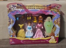Disney Precious Princess Belle Doll Set Polly Pocket Rare 2004 Mattel G7976