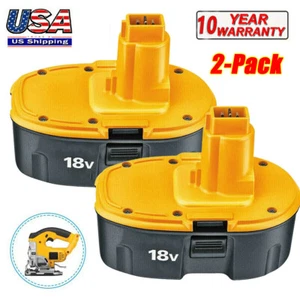 1-2Pack 18 Volt replacement for Dewalt Battery DC9098 DC9099 DC9096 NiMH - Picture 1 of 14