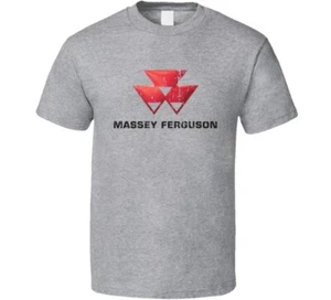 Massey Ferguson Tractor Logo Worn Look Father’s Day Gift Fan T Shir - Picture 1 of 1