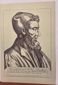 Medici Illustri pubblicità farmaceutica Bayer Anno 1953 Galeno - Picture 1 of 1