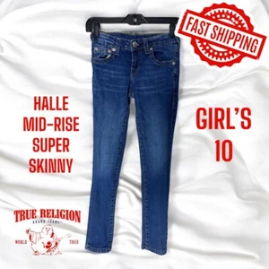 True Religion Halle Mid Rise Super Skinny Jeans Youth Girls Size 10 FAST SHIP! - Picture 1 of 7