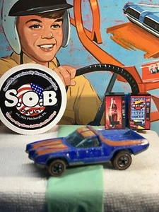 Hot Wheels Redlines 1973 Breakaway Bucket Truck Blue Diecast USED EX Condition - Picture 1 of 8