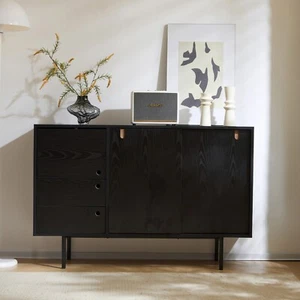Sideboard 120x35x78cm mit 2 Schubladen & 3 Türen Moderne Kommode mit Stauraum - Bild 1 von 9