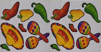 Fiesta Cinco de Mayo Mexican Holiday Theme Party Decoration Cutouts 14 pieces - Image 1 of 2