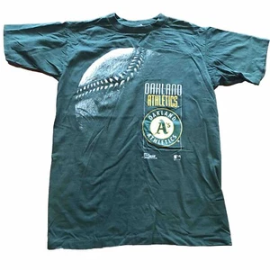 VTG 90s Oakland A's Athletics Baseball 1992 T Shirt L Single Stitch Made In USA - Picture 1 of 9