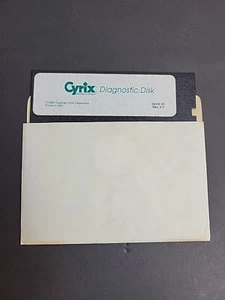 Cyrix 90016-00 Diagnostic Disk Revision 3.3 With 5.25" Floppy - Picture 1 of 3
