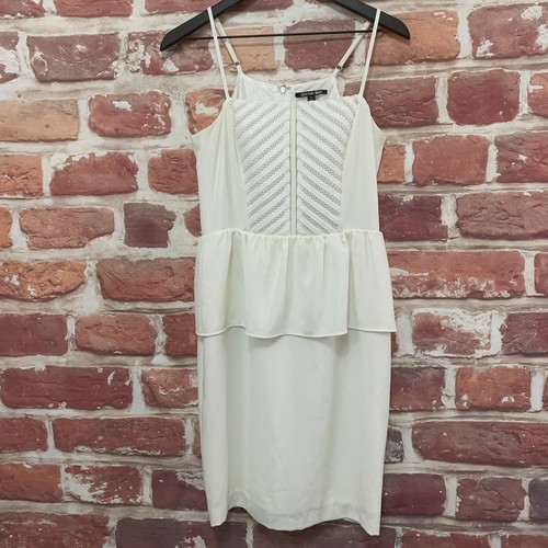 OFF WHITE Abito da donna bianco GB Gianni Bini taglia 4 senza maniche con cerniera