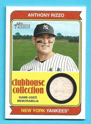 ANTHONY RIZZO 2023 Topps Heritage Clubhouse Collection Game-Used Bat #AR Yankees - Image 1 of 2