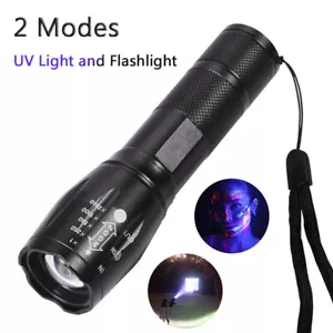 250000lm Super Bright UV Torch Ultra Violet Flashlight Blacklight LED Light Lamp - Picture 1 of 15