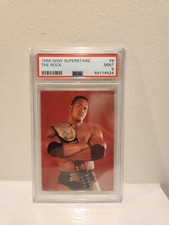 1998 WWF Comic Images Superstarz #8 The Rock Rookie Card PSA 9 Wrestling WWE