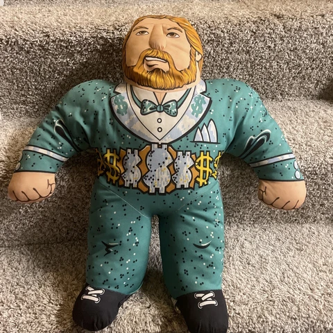 Vintage 1990 WWF Wrestling Buddies Tonka: Million Dollar Man Ted DiBiase W/Tag Cover