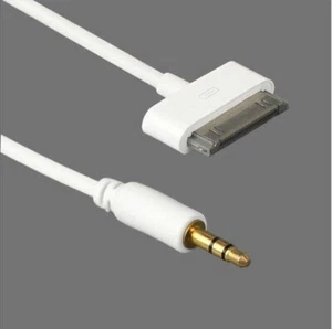 AUX 3.5mm Male To 30-pin Male Adapter Cable for IPod IPhone Ipad Dock 3.3ft - Picture 1 of 1