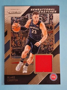 2018-19 Panini Prizm Sensational Swatches Jersey Relic Blake Griffin Pistons #23 - Picture 1 of 2