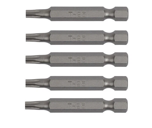 Drive Bit, Torx, T25, 2" Long x 1/4" Shank, Grade S2, 5-PACK - Image 1 of 1