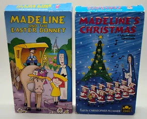MADELINE'S CHRISTMAS & MADELINE AND THE EASTER BONNET VHS Christopher Plummer - Picture 1 of 4
