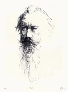 Andreas Noßmann - " Johannes Brahms " - Original Lithographie 2010 - Picture 1 of 2