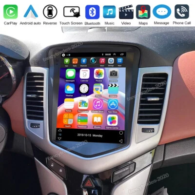 FOR 2009-2015 CHEVROLET CRUZE 64G ANDROID 13 APPLE CARPLAY CAR GPS STEREO RADIO - Image 1 of 4