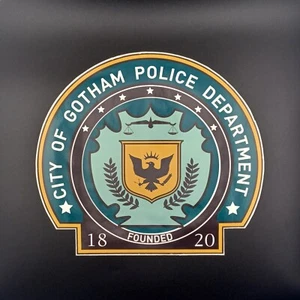 BATMAN PROP - THE DARK KNIGHT PRODUCTION MADE GCPD FAHRZEUGTÜRAUFKLEBER - Bild 1 von 4