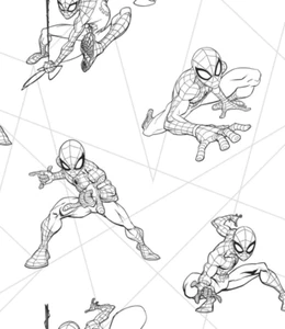 York Wallcoverings DI0940 Marvel Spider-Man Fracture Wallpaper Black/Gray - Picture 1 of 2