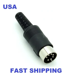 2 pieces 7 Pin DIN Male Connectors (US Shipping) - Picture 1 of 1