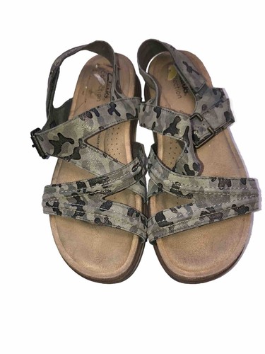 Sandali Clarks Ultimate Comfort Brynn Step mimetici in pelle regolabili taglia 8